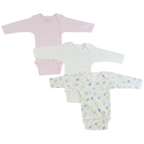 Bambini Girls’ Long Sleeve Printed Onezie Variety Pack